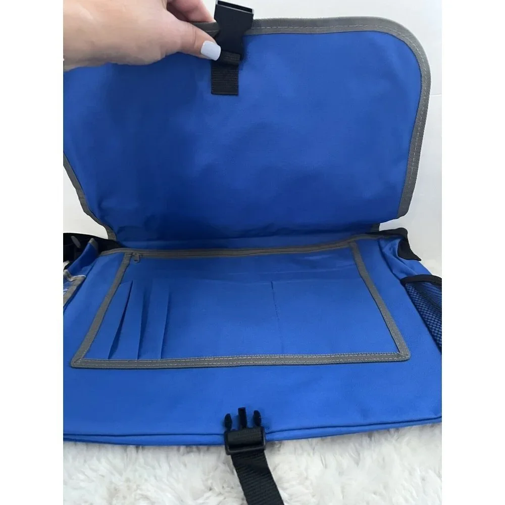 Pam Am Logo Retro Inspired Messenger Bag Nylon Blue Comic-Con